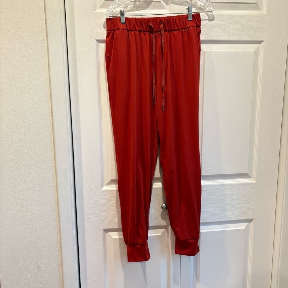Burnt Orange/Rust Activewear Joggers - Size Large